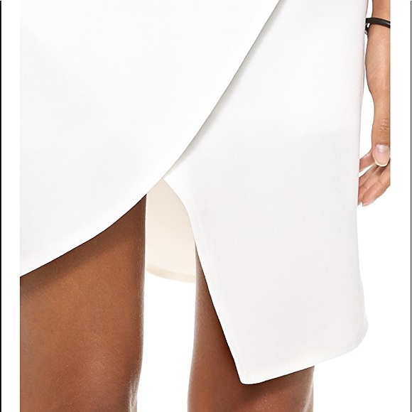 Finders Keepers On and On White Asymmetrical Dress - Picture 3 of 7